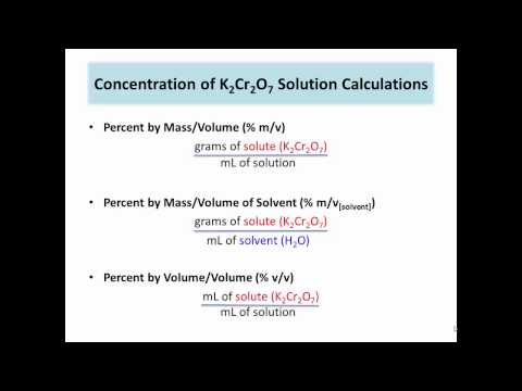 TRU Chemistry Labs: First Year Experiment 9 - Concentration Units and Calibration of Glassware