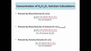 TRU Chemistry Labs: First Year Experiment 9 - Concentration Units and Calibration of Glassware
