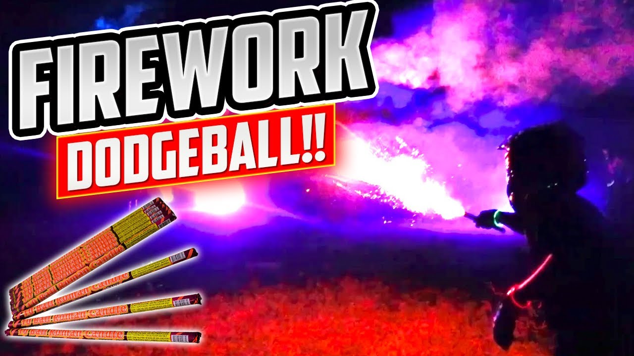 Firework DODGEBALL Huge Roman Candle Battle!! YouTube
