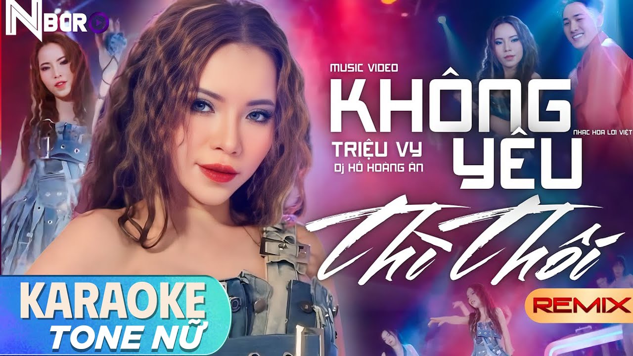 KHÔNG YÊU THÌ THÔI KARAOKE REMIX TONE NỮ - TRIỆU VY COVER | Mình đã không yêu xin đừng tìm nhau