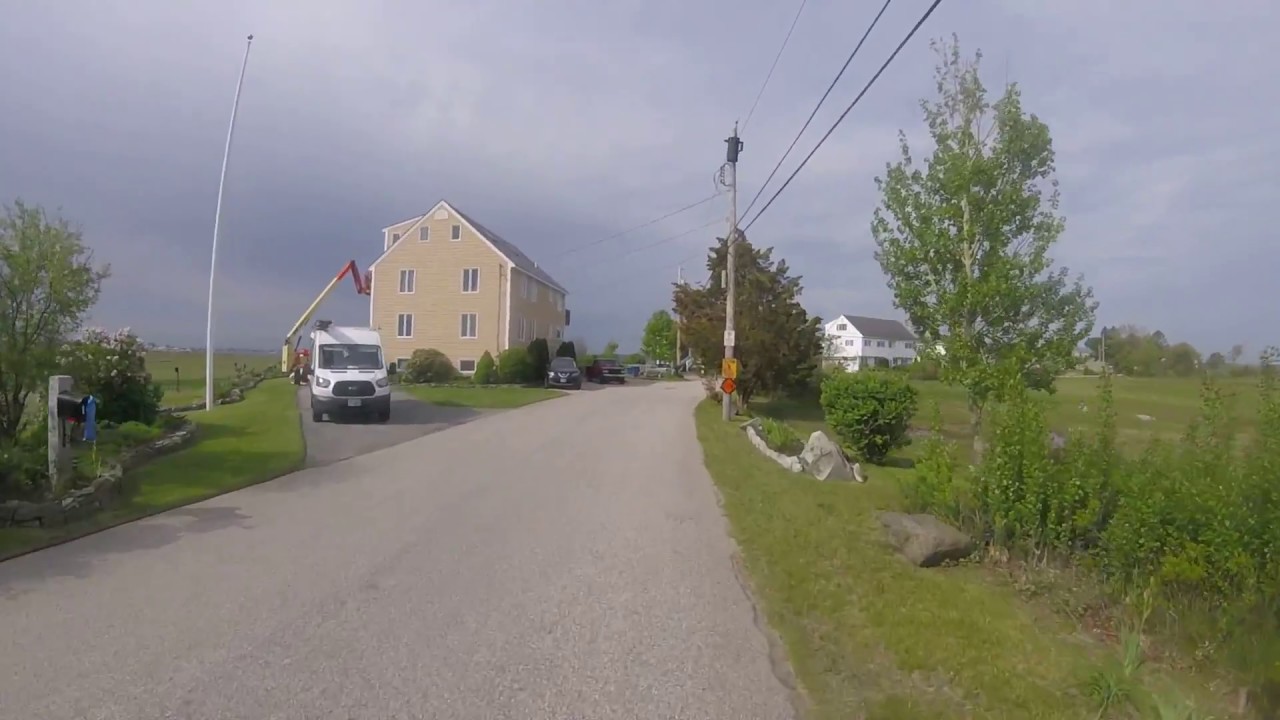 Island Path in Hampton, New Hampshire And a Hampton Beach Oceanside