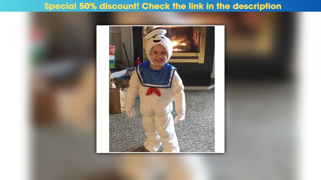 Review Ghostbusters Marshmallow Party Cosplay Children's Home Clothes Set Little Monster Clothes Ha