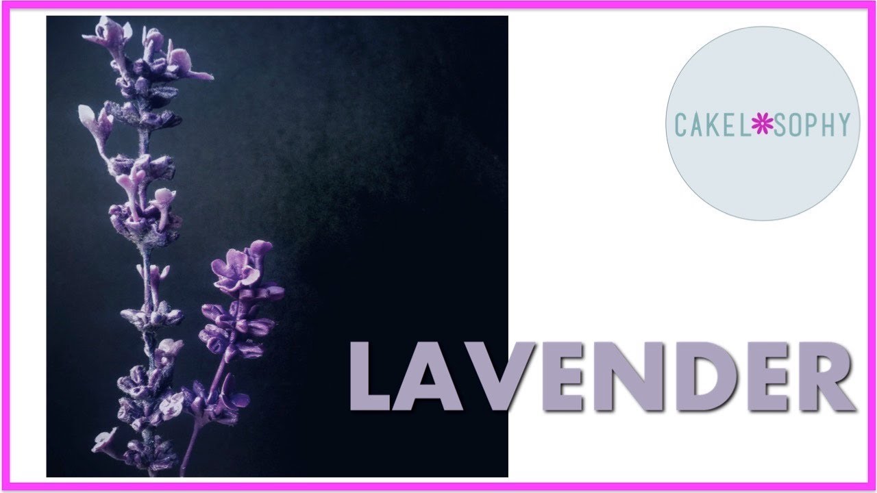 LAVENDER Using Cold Porcelain or Gumpaste (...and FLOCK)! 2020
