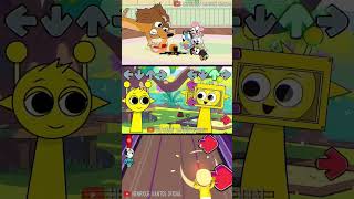 FNF Music Dash CanCan Bluey Song But Sprunki Vs All Phases #fnf #fridaynightfunkin #shorts