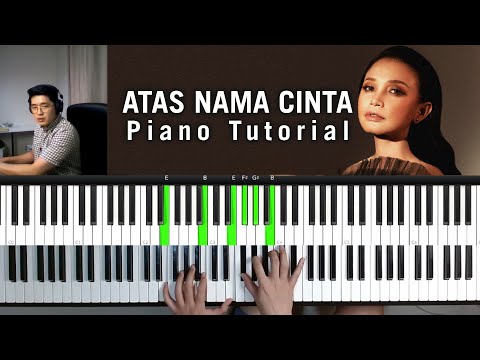 Not Angka Atas Nama Cinta - Rossa Piano Tutorial