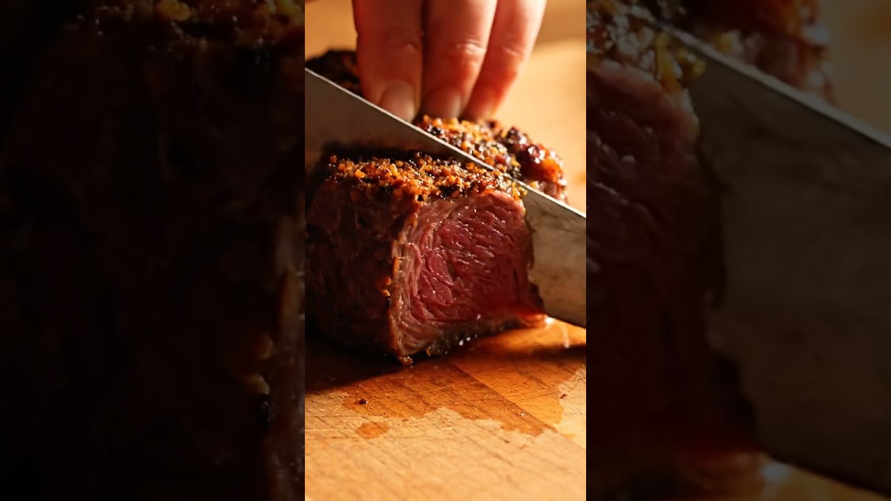 ASMR Cutting Grilled Goat Meat 🐐🔥 | Juicy & Crispy Sounds