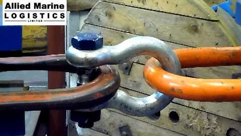 Shackle Destructive Testing - Weak Link Design Breaking Load 30ton + - 10%