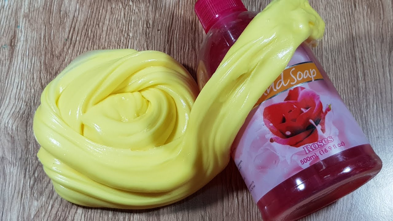 Fluffy Hand Soap slime No Borax, Hand Soap Fluffy Slime YouTube