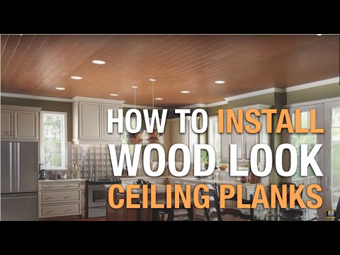 How to Install Wood Look Ceiling Planks FAST