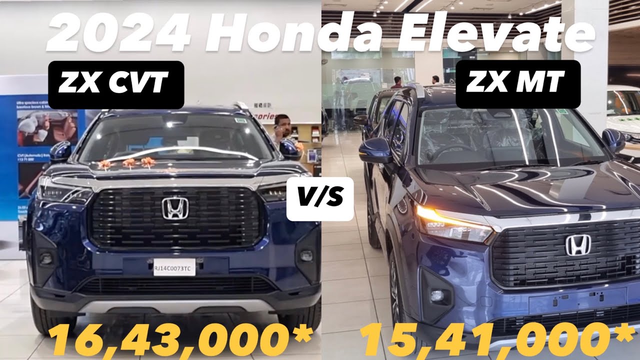 New Honda Elevate ZX CVT 2024 vs ZX MT 2024 Detailed Review - YouTube
