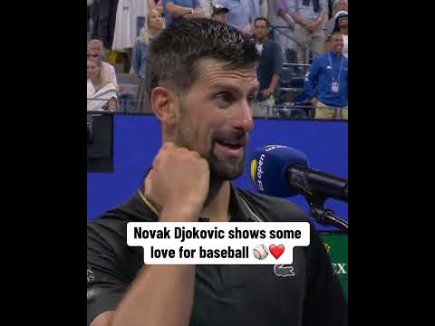 Djokovic went to a Yankees game ⚾️