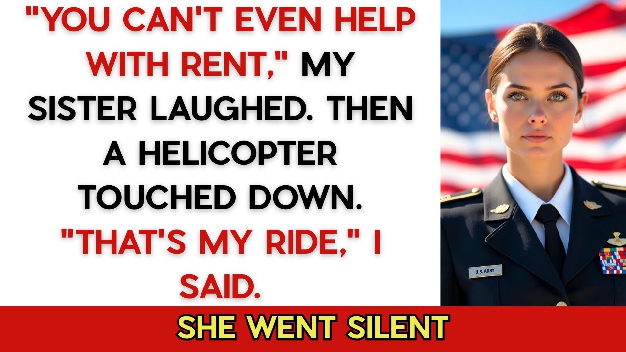 At The Family Meeting, My Sister Called Me Poor—Then My Helicopter Landed