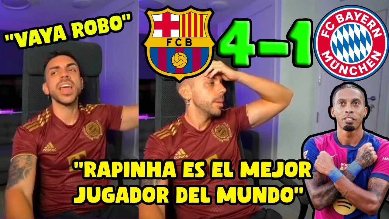 DjMaRiiO REACCIONA A BARCELONA 4-1 BAYERN MUNICH | CHAMPIONS LEAGUE 24-25