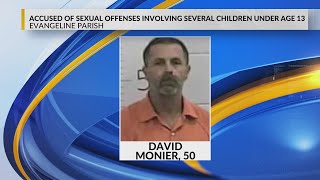 Man charged with offenses involved several children under 13