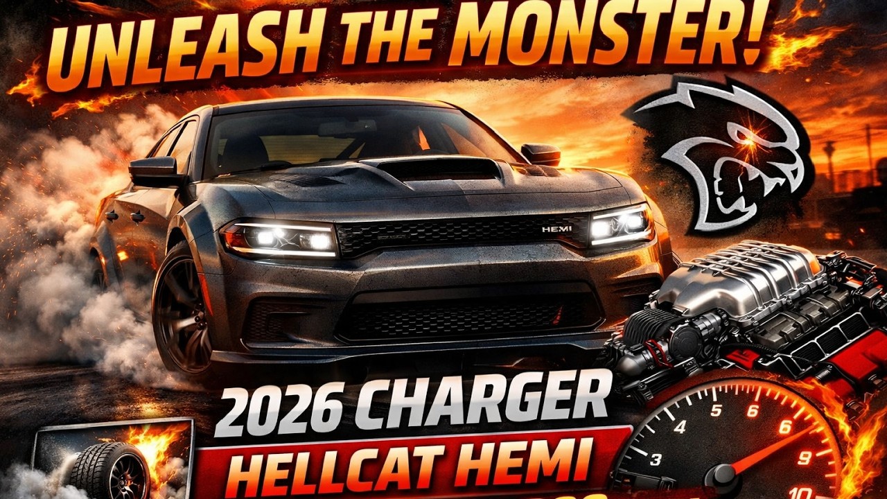 Выпустите монстра на волю: Dodge Charger Hellcat HEMI 2026 года в ярости!