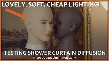 Using A Shower Curtain as Diffusion For Micro Budget Cinematography | Indie Filmmaking