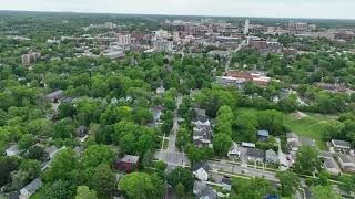 Liberty St. to Downtown Ann Arbor from a Drone
