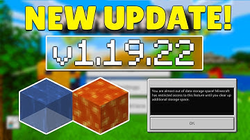 MCPE 1.19.22 RELEASED TEXTURE PACKS FIXED! Minecraft Pocket Edition Hotfix!