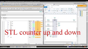 TIA Portal STL programming counter up and down (CTUD)