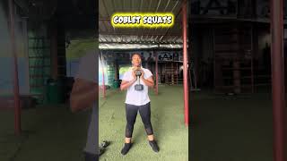 Lower body workout with dumbells