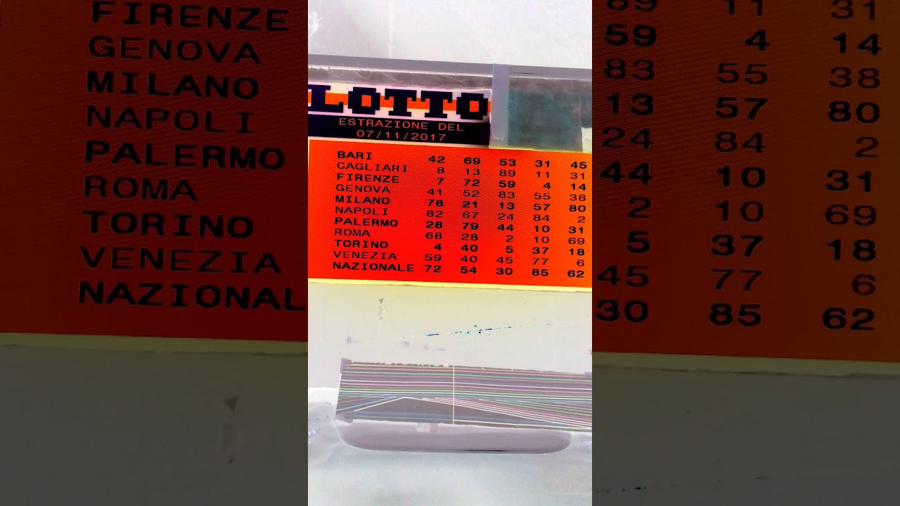 Estrazione del lotto 7 novembre 2017