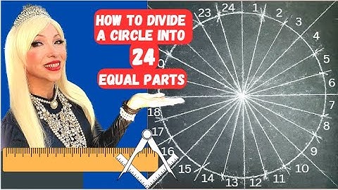 How to Divide a Circle Into 24 Equal Parts for Art Project - Easy & Quick- On Square Canvas