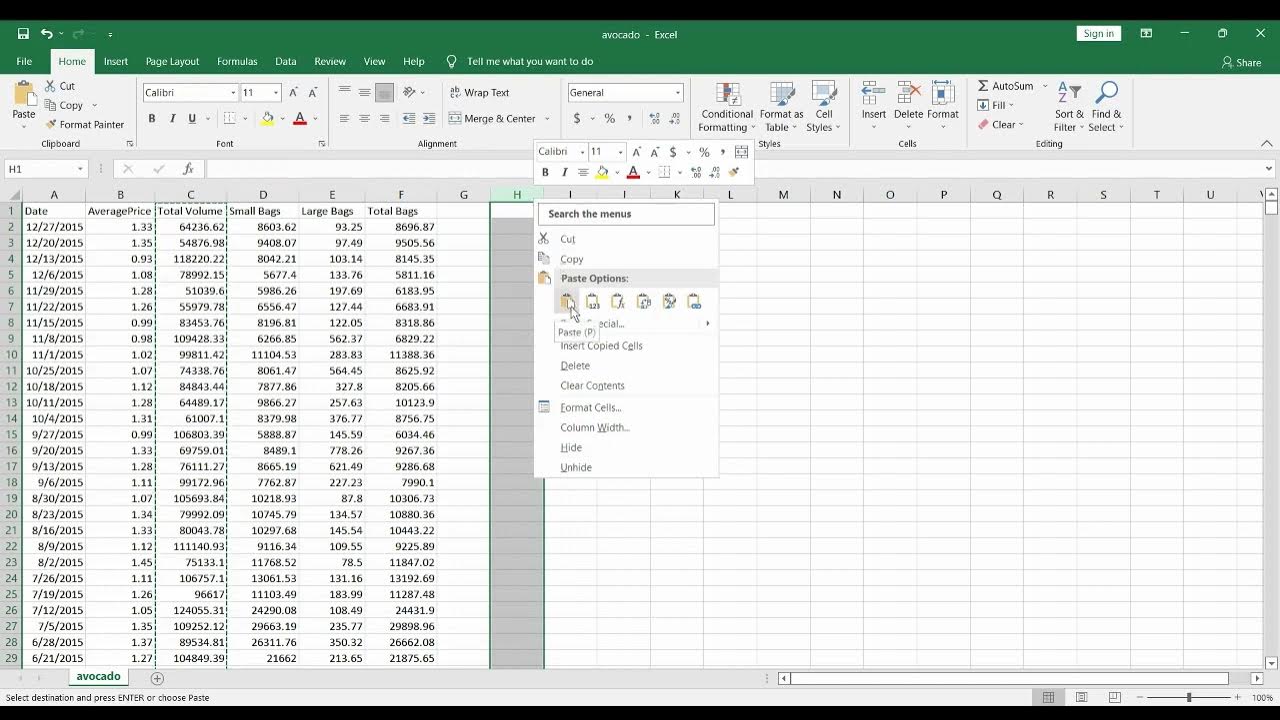 how-to-copy-a-column-in-excel-youtube