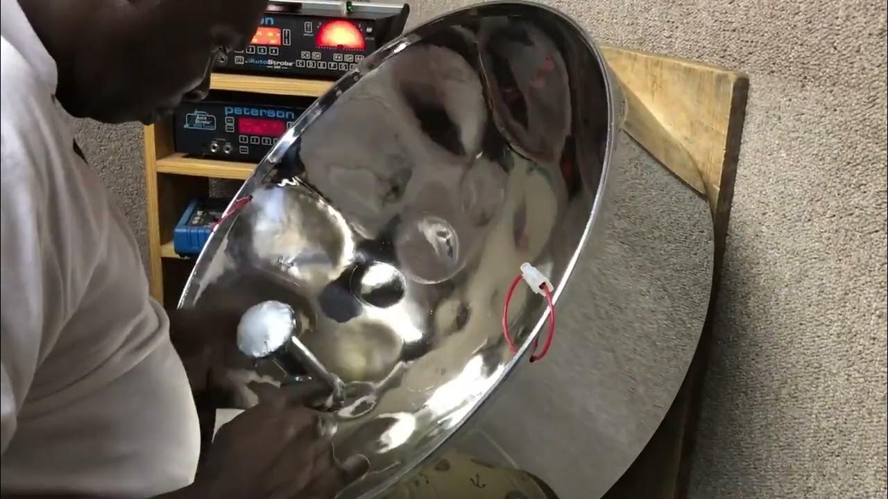 Lead/Tenor steel pan tuning in progress YouTube