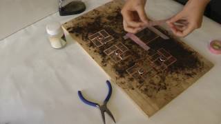 おはじき付き☆ステンドグラスランプの作り方