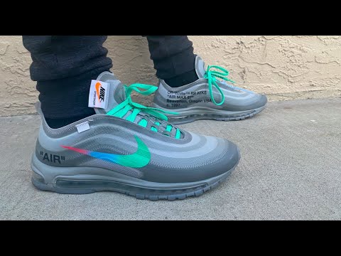 OFF-WHITE NIKE AIR MAX 97 MENTA UNBOXING, ON-FEET REVIEW - YouTube