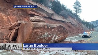 'Large Boulder Size Of Large Boulder' Lands On Highway 145, Giving County Officials Opportunity To R