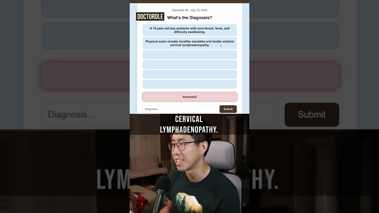 A 10 Year Old Boy Presents With Difficulty Swallowing #medicine #meded #doctordle #medicaleducation