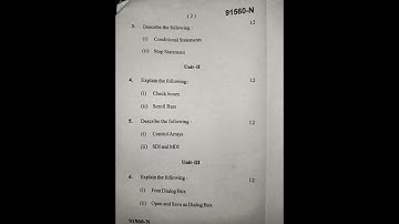 mdu, previous paper,programming in visual basic,bsc math honours,2nd sem,2024 #Himanshi