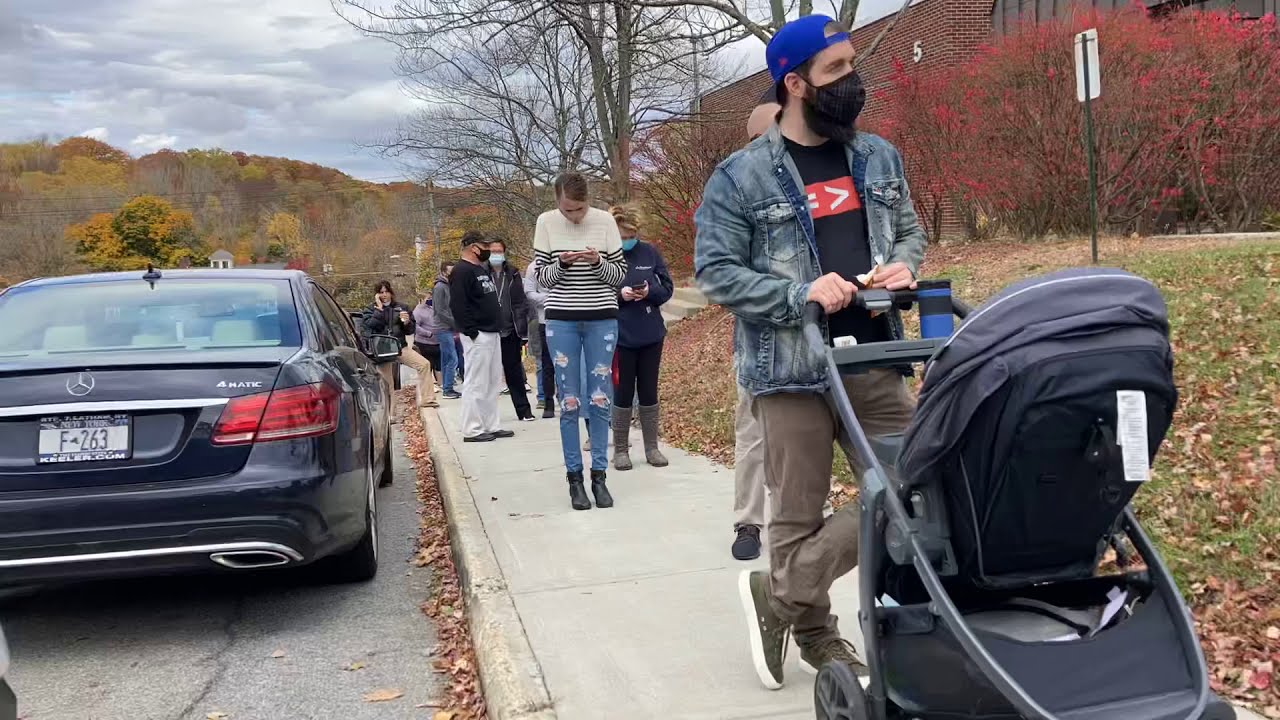 Election 2020 First Day of Early Voting in Ballston Spa YouTube