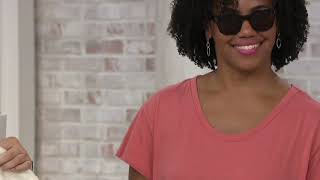 Peace Love World Mia U-Neck Short-Sleeve Tee on QVC screenshot 4