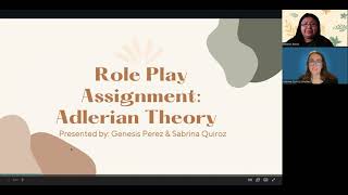 Role Play Assignment: Adlerian Theory