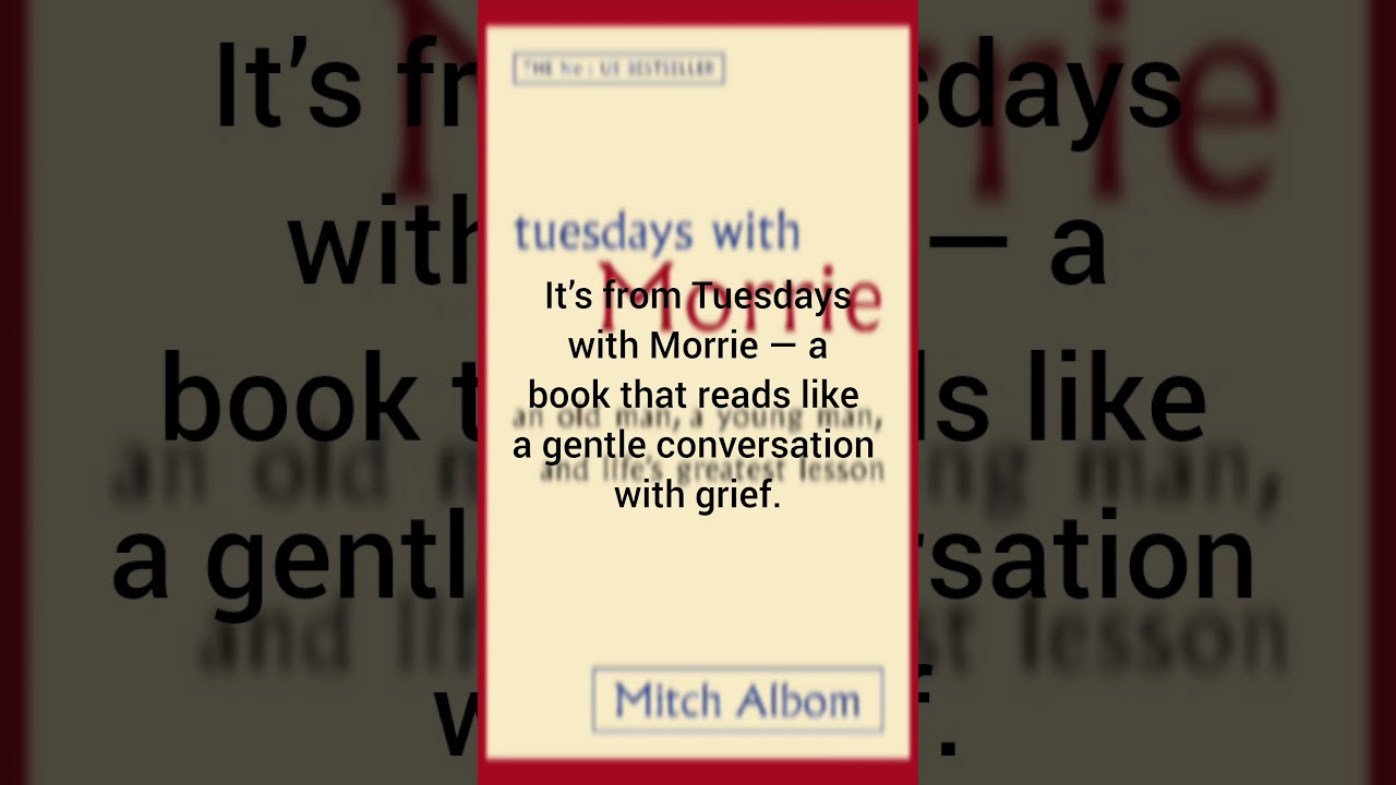 #TuesdaysWithMorrie