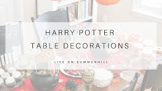 HARRY POTTER TABLE DECORATIONS FOR THE BEST PARTY EVER 