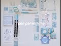 pen pal with me #3 | blue theme + mini unboxing