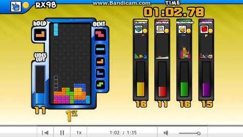 Tetris Friends: Sprint 5P (1:18:92)