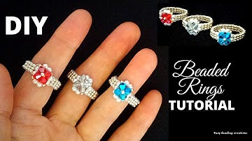 DIY 10 minutes gorgeous rings.  Easy pattern