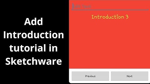 Add Introduction pages to your app in Sketchware
