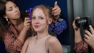 ASMR Photoshoot Precise Hair Fixing | Makeup, Finishing Touches, Soft Spoken screenshot 4