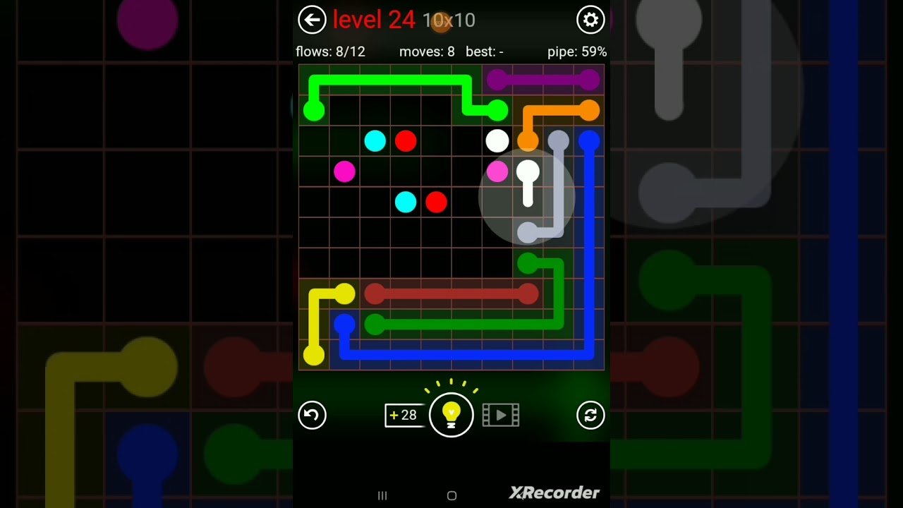 Flow Free 10x10 Mania Level 24 