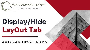 How to Display/Hide Layout Tabs? | AutoCAD Tips & Tricks | Nemi Designing Center | #autocadlayout