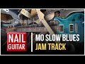 D | Mo Slow 12/8 Blues | Guitar Jam Track