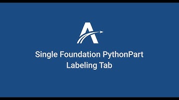 09. Labeling | Single Foundation PythonParts in ALLPLAN