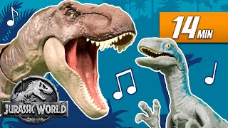 Jurassic World's Monstrous Musical Dinosaur Compilation | Mattel Action!