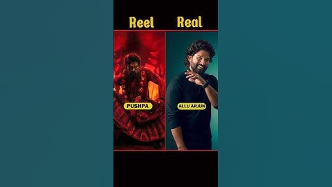 Pushpa: The Rule - Part 2 Reel vs Real Cast With Name 😈🥵 #shorts #pushpa2 #pushpa #alluarjun #cast