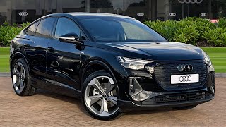 Brand New - Audi Q4 e-tron 40 Black Edition Sportback Auto 5dr at Stafford Audi